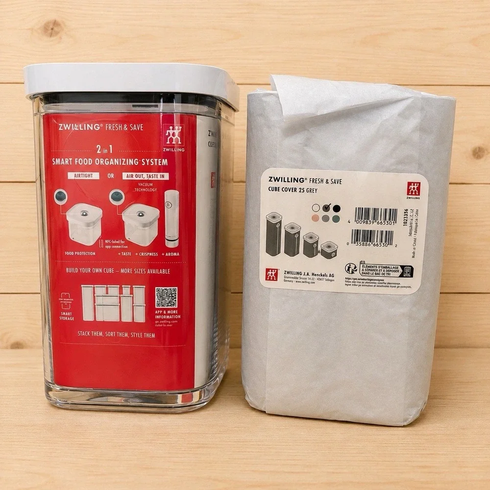 Zwilling Fresh & Save Vacuum Storage Container  Set W/vacuum Pump And Covers